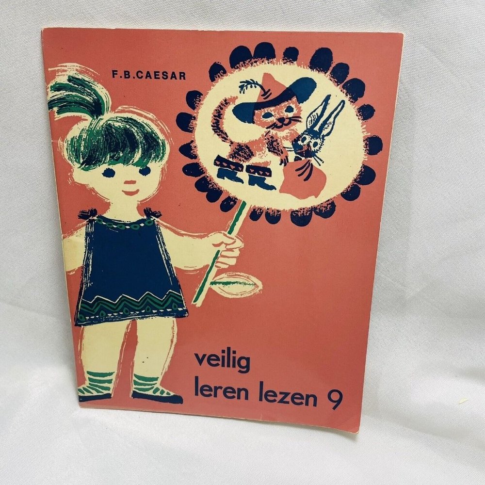 Dutch Language Children’s Safe Learning To Read Vintage Book 9 F.B. Ceaser
